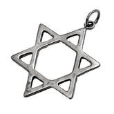 Pendant - Silver 925 Jewish Magen David Pendant Necklace Star Of David Hand Made 0.9"